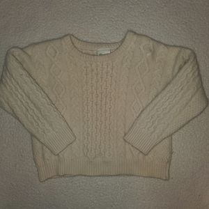 EMERALD DESIGN Ivory Heavy Knit Sweater